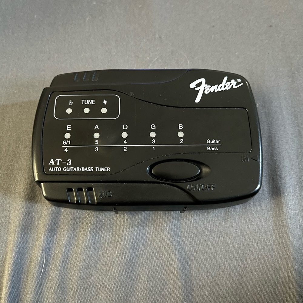 Fender Black AT-3 Guitar and Bass Tuner